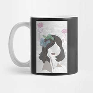 MINIMAL LINE ART X BUTTERFLY Mug